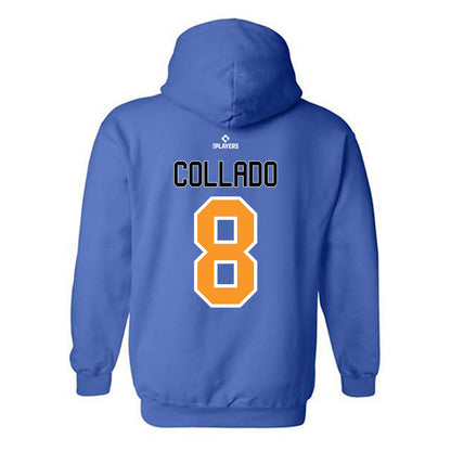 Akron Rubber Ducks - MILB Baseball : Maick Collado - Hooded Sweatshirt-1