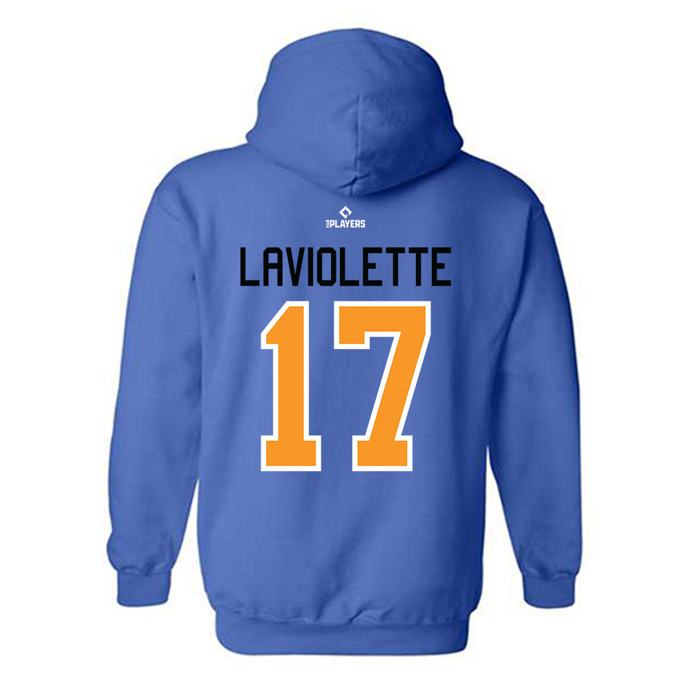 Akron Rubber Ducks - MILB Baseball : Jace LaViolette - Hooded Sweatshirt-1
