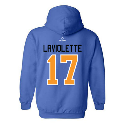 Akron Rubber Ducks - MILB Baseball : Jace LaViolette - Hooded Sweatshirt-1