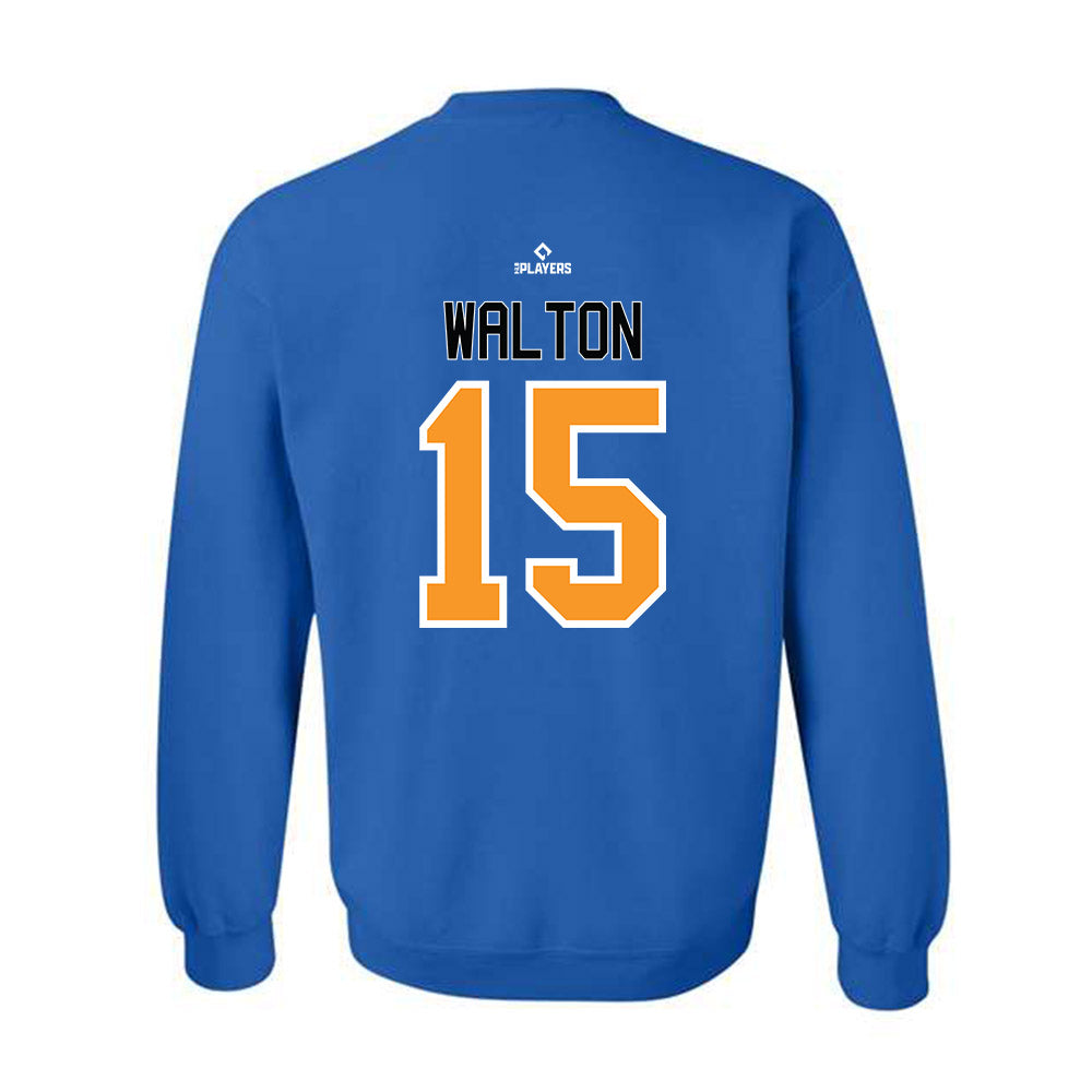 Akron Rubber Ducks - MILB Baseball : Aaron Walton - Crewneck Sweatshirt-1