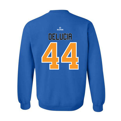 Akron Rubber Ducks - MILB Baseball : Dylan DeLucia - Crewneck Sweatshirt-1