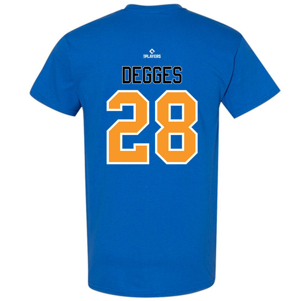 Akron Rubber Ducks - MILB Baseball : Ryan Degges - T-Shirt-1