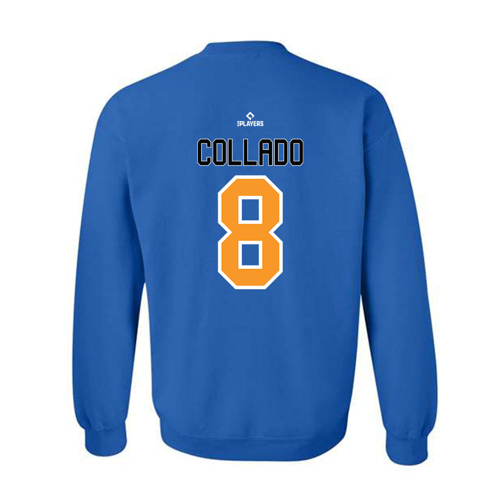 Akron Rubber Ducks - MILB Baseball : Maick Collado - Crewneck Sweatshirt-1