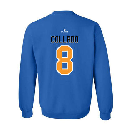 Akron Rubber Ducks - MILB Baseball : Maick Collado - Crewneck Sweatshirt-1