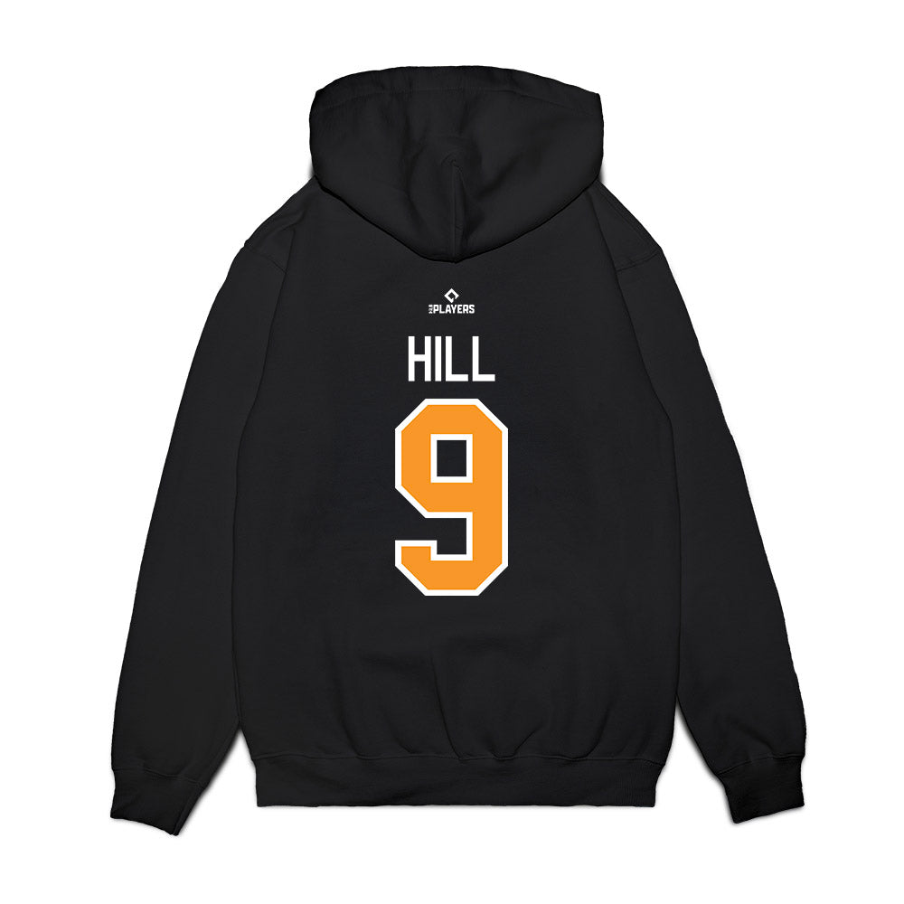 Akron Rubber Ducks - MILB Baseball : Luke Hill - Premium Hooded Sweatshirt-1