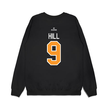 Akron Rubber Ducks - MILB Baseball : Luke Hill - Premium Crewneck Sweatshirt-1