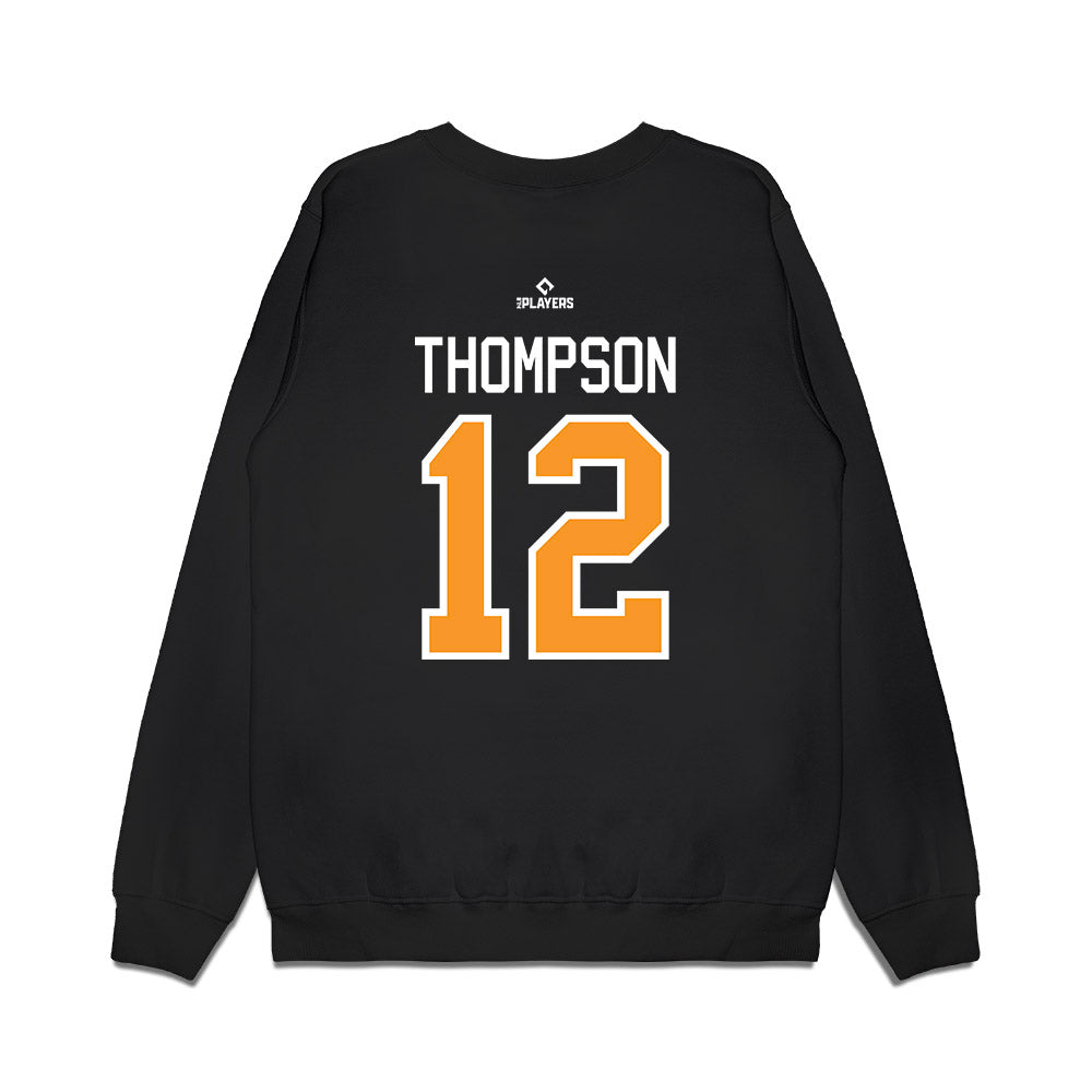 Akron Rubber Ducks - MILB Baseball : Bennett Thompson - Premium Crewneck Sweatshirt-1