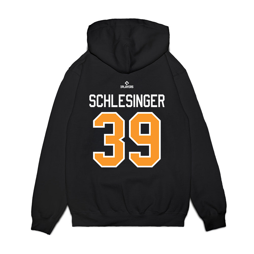 Akron Rubber Ducks - MILB Baseball : Rafe Schlesinger - Premium Hooded Sweatshirt-1