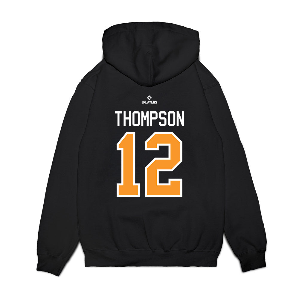 Akron Rubber Ducks - MILB Baseball : Bennett Thompson - Premium Hooded Sweatshirt-1