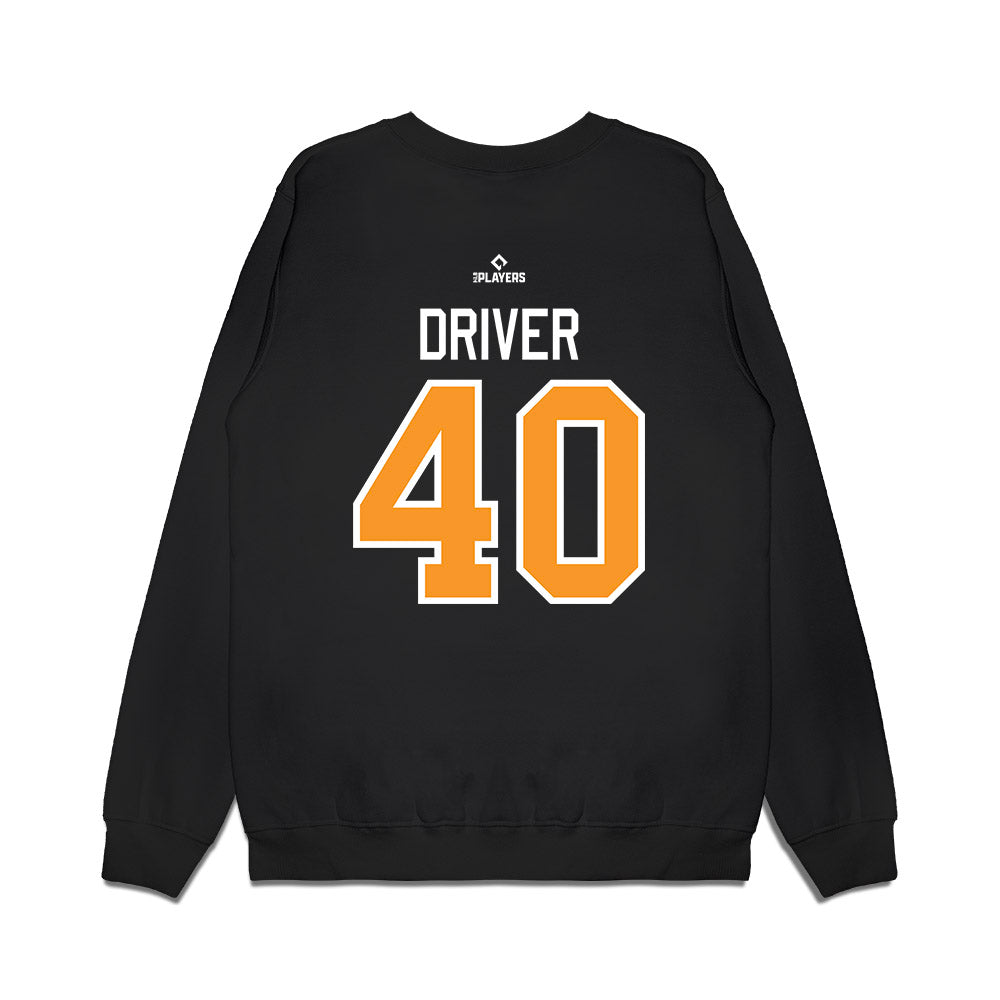 Akron Rubber Ducks - MILB Baseball : Jay Driver - Premium Crewneck Sweatshirt-1