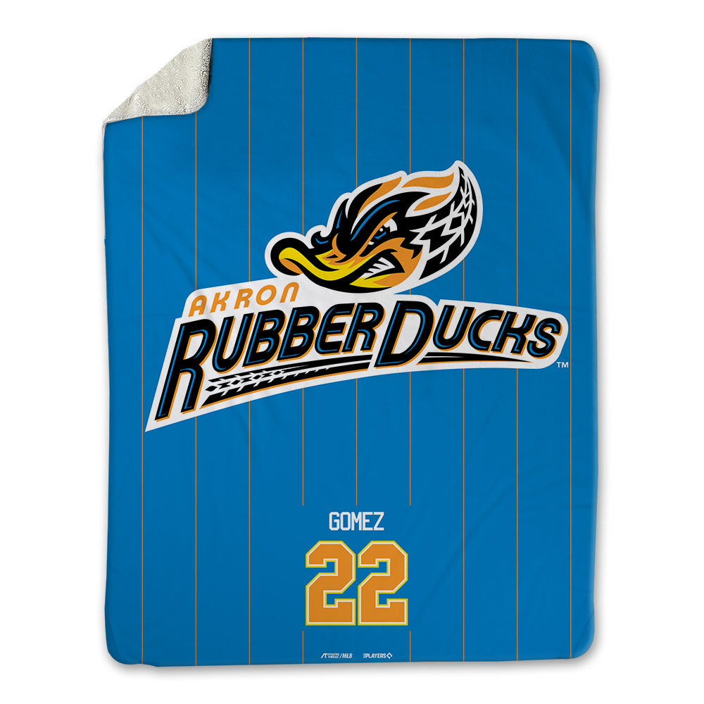 Akron Rubber Ducks - MILB Baseball : Franklin Gomez - Blanket-0