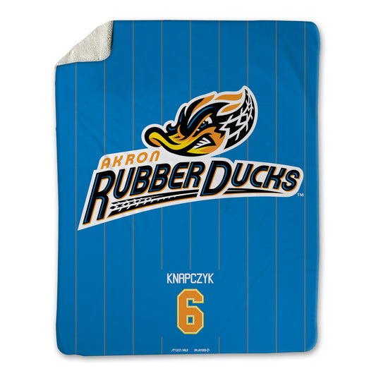 Akron Rubber Ducks - MILB Baseball : Christian Knapczyk - Blanket-0