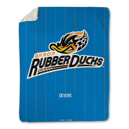 Akron Rubber Ducks - MILB Baseball : Jose Devers - Blanket-0
