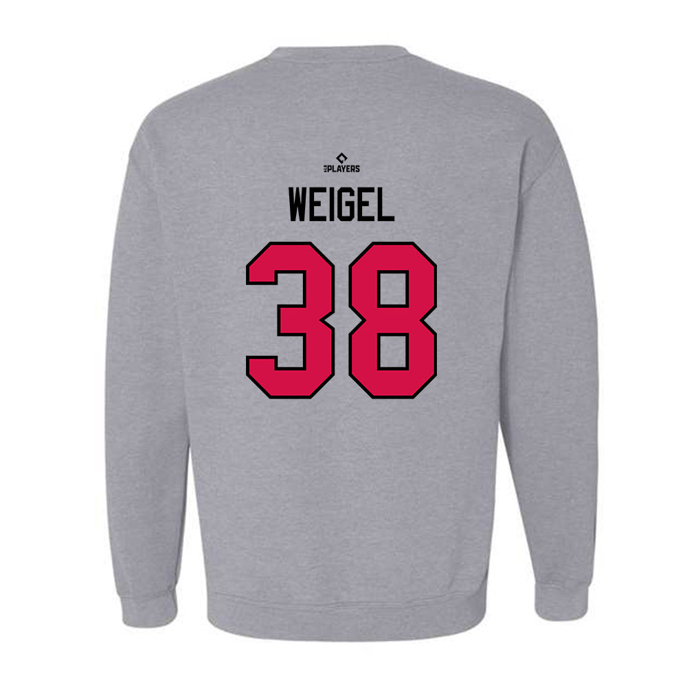 Albuquerque Topes - MILB Baseball : Patrick Weigel - Crewneck Sweatshirt-1