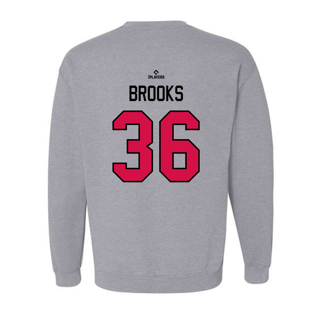 Albuquerque Topes - MILB Baseball : Jake Brooks - Crewneck Sweatshirt-1