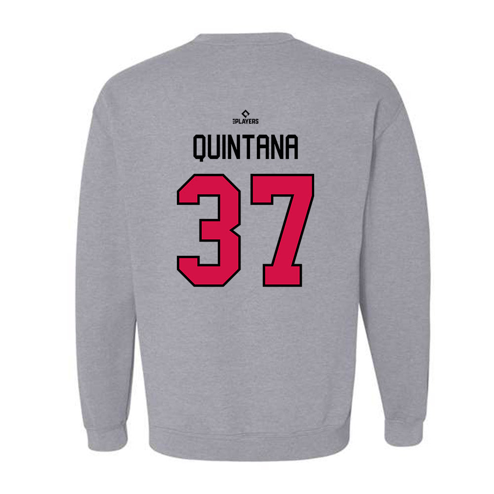 Albuquerque Topes - MILB Baseball : Jose Quintana - Crewneck Sweatshirt-1
