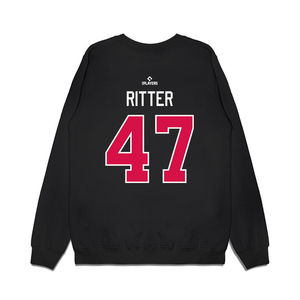Albuquerque Topes - MILB Baseball : Ryan Ritter - Premium Crewneck Sweatshirt-1
