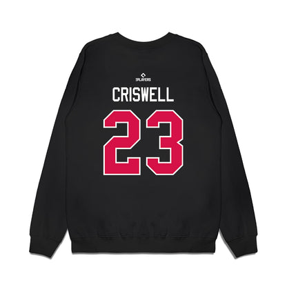 Albuquerque Topes - MILB Baseball : Jeff Criswell - Premium Crewneck Sweatshirt-1