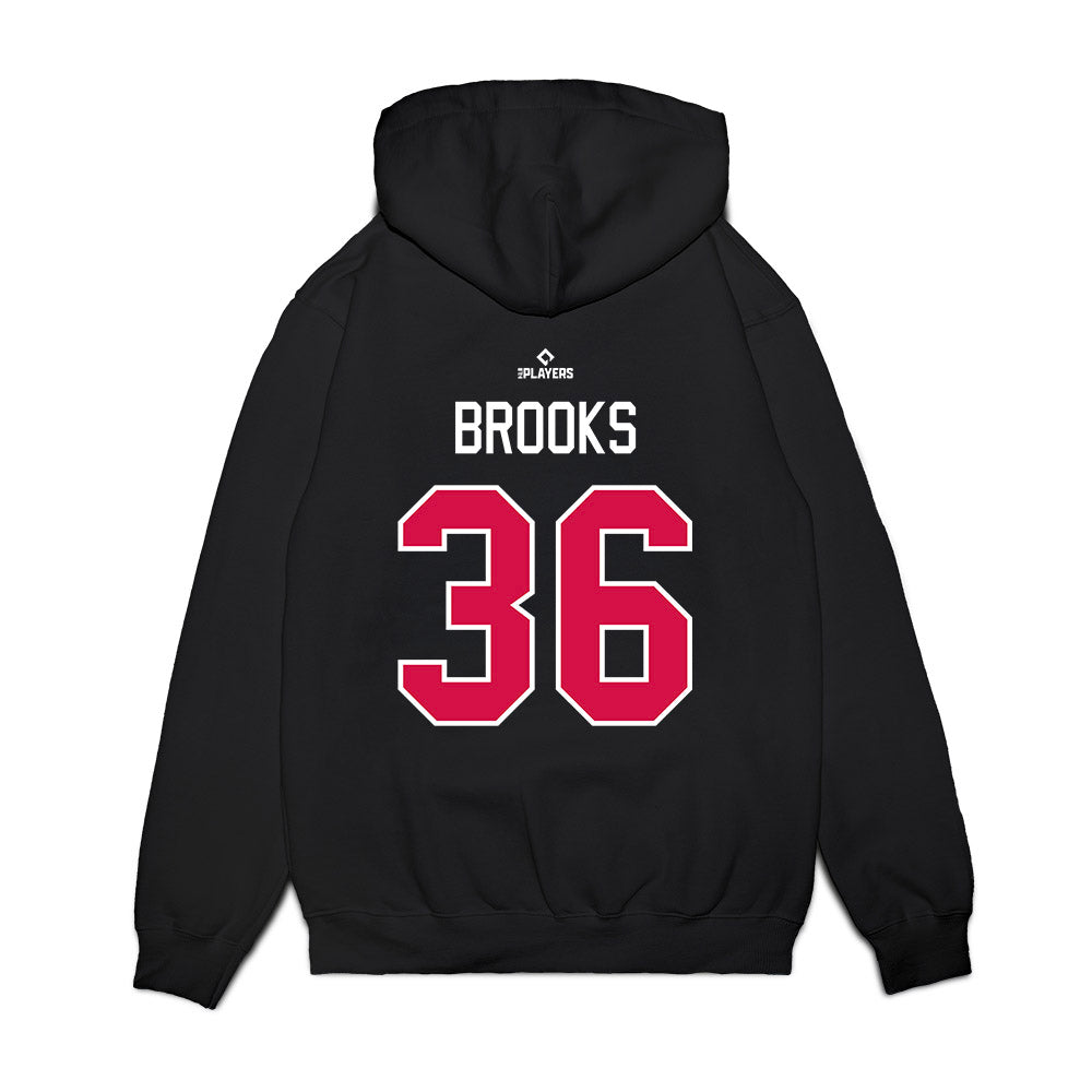 Albuquerque Topes - MILB Baseball : Jake Brooks - Premium Hooded Sweatshirt-1