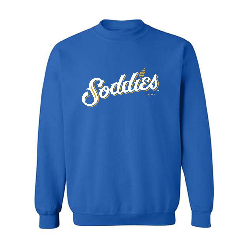 Amarillo Sod Poodles - MILB Baseball : Billy Corcoran - Crewneck Sweatshirt-0