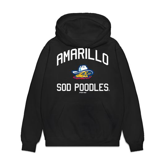 Amarillo Sod Poodles - MILB Baseball : Jack Hurley - Premium Hooded Sweatshirt-0