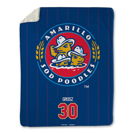 Amarillo Sod Poodles - MILB Baseball : Josh Grosz - Blanket-0