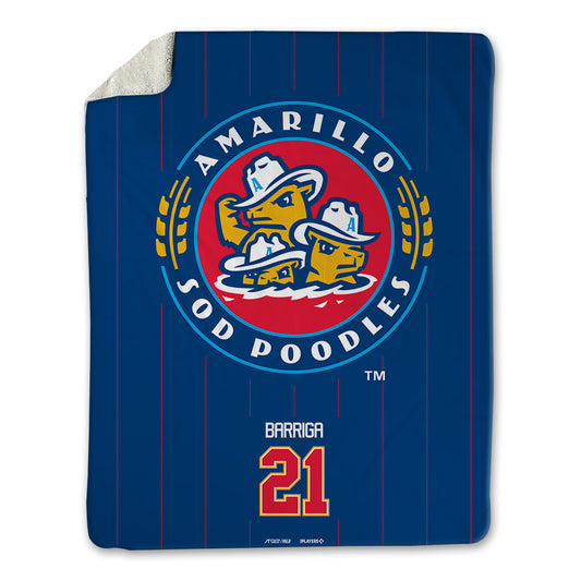 Amarillo Sod Poodles - MILB Baseball : Alberto Barriga - Blanket-0