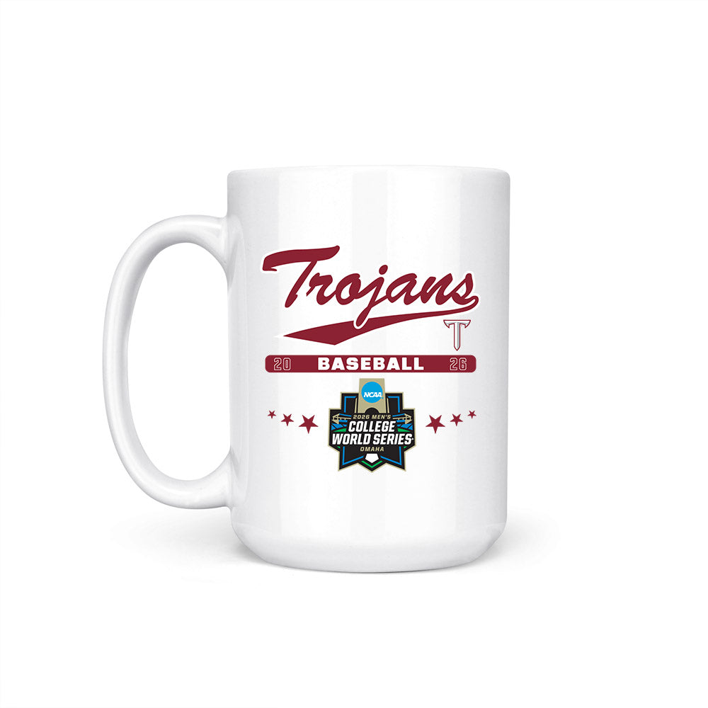 Troy - NCAA Baseball : Jabe Boroff - College World Series Coffee Mug-1