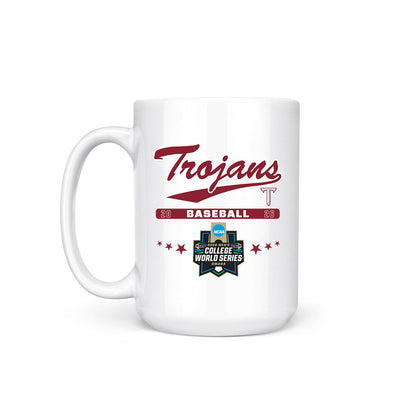 Troy - NCAA Baseball : Tate Farquhar - College World Series Coffee Mug-1