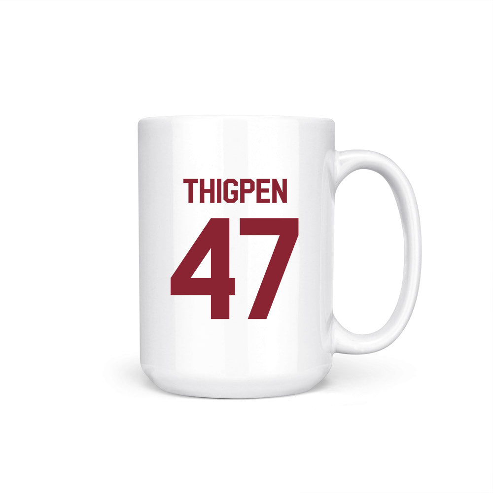 Troy - NCAA Baseball : Noah Thigpen - College World Series Coffee Mug-0