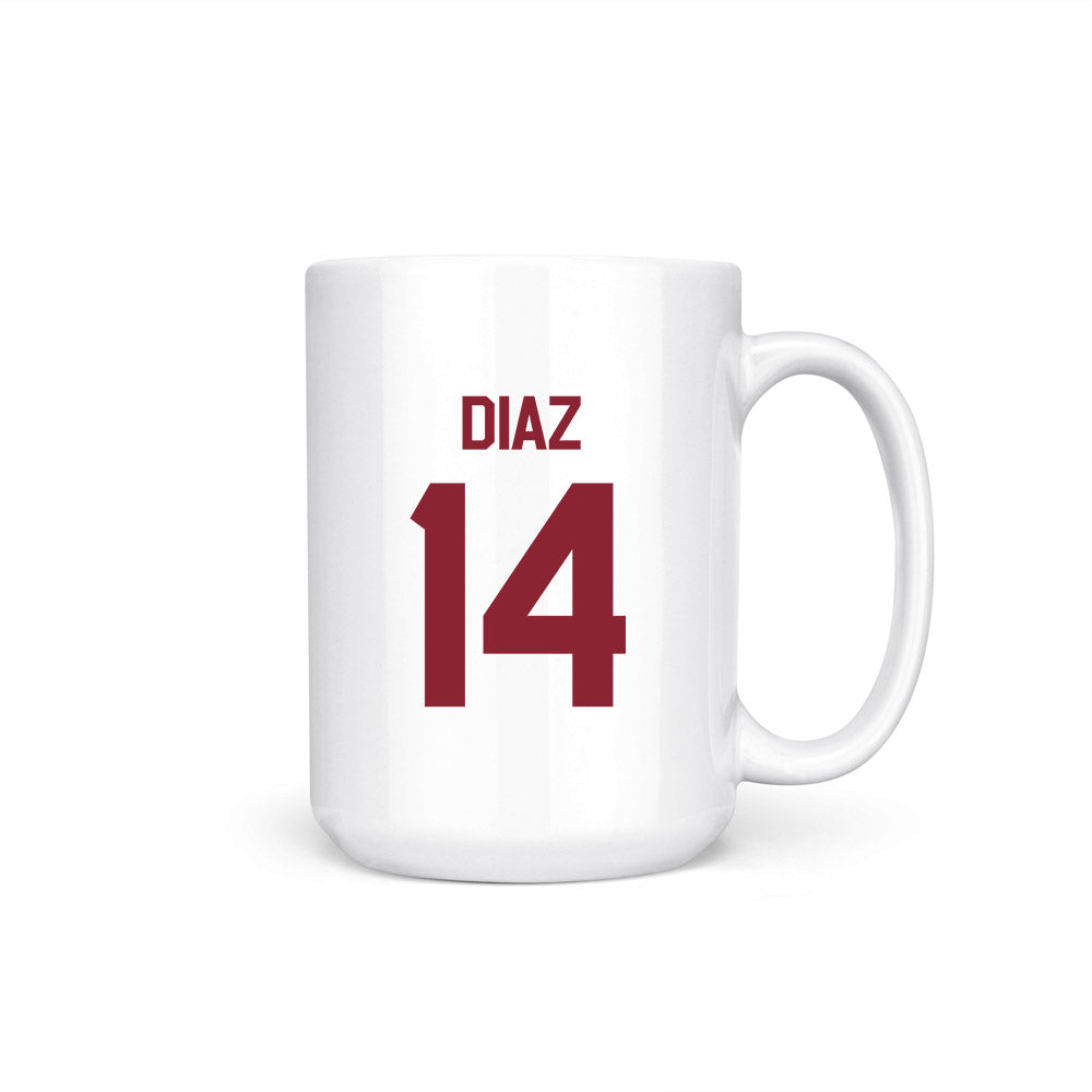 Troy - NCAA Baseball : Zaid Diaz - College World Series Coffee Mug-0