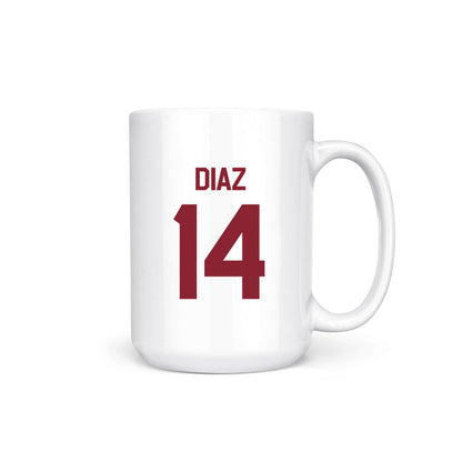 Troy - NCAA Baseball : Zaid Diaz - College World Series Coffee Mug-0