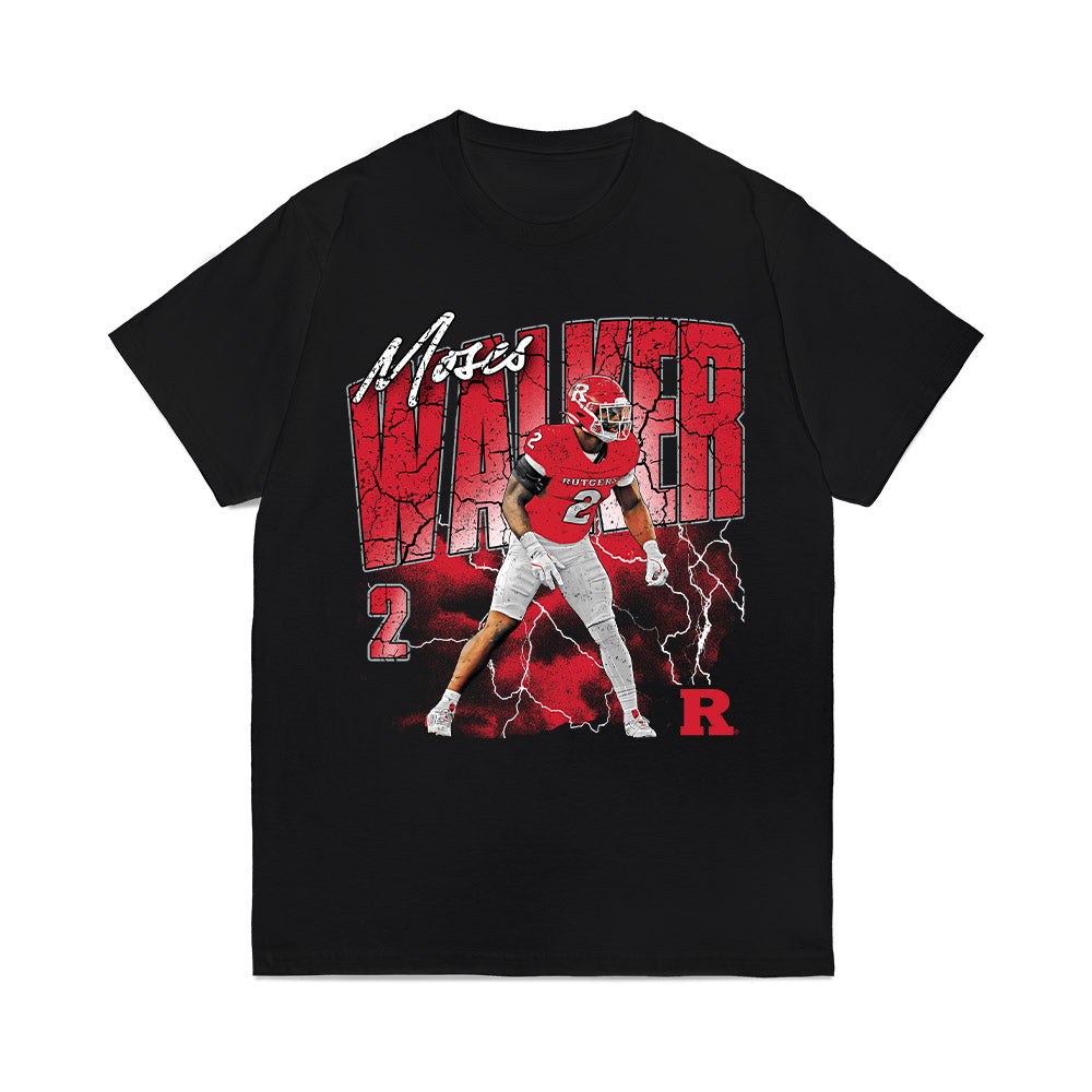 Rutgers - NCAA Football : Moses Walker - Individual Collage Comfort Colors T-Shirt-0