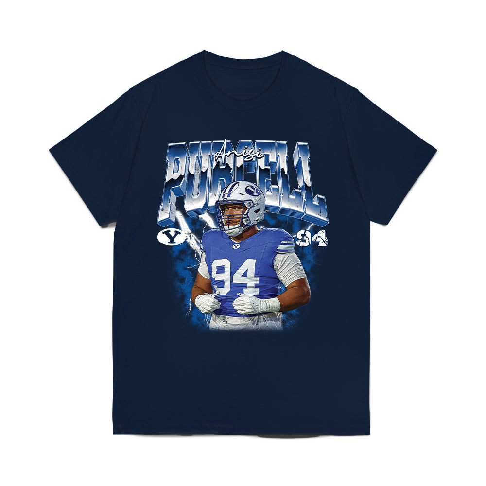 BYU - NCAA Football : Anisi Purcell - Collage Comfort Colors T-Shirt-0
