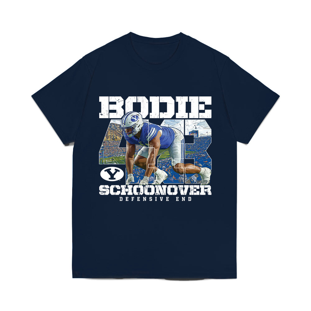 BYU - NCAA Football : Bodie Schoonover - Collage Comfort Colors T-Shirt-0