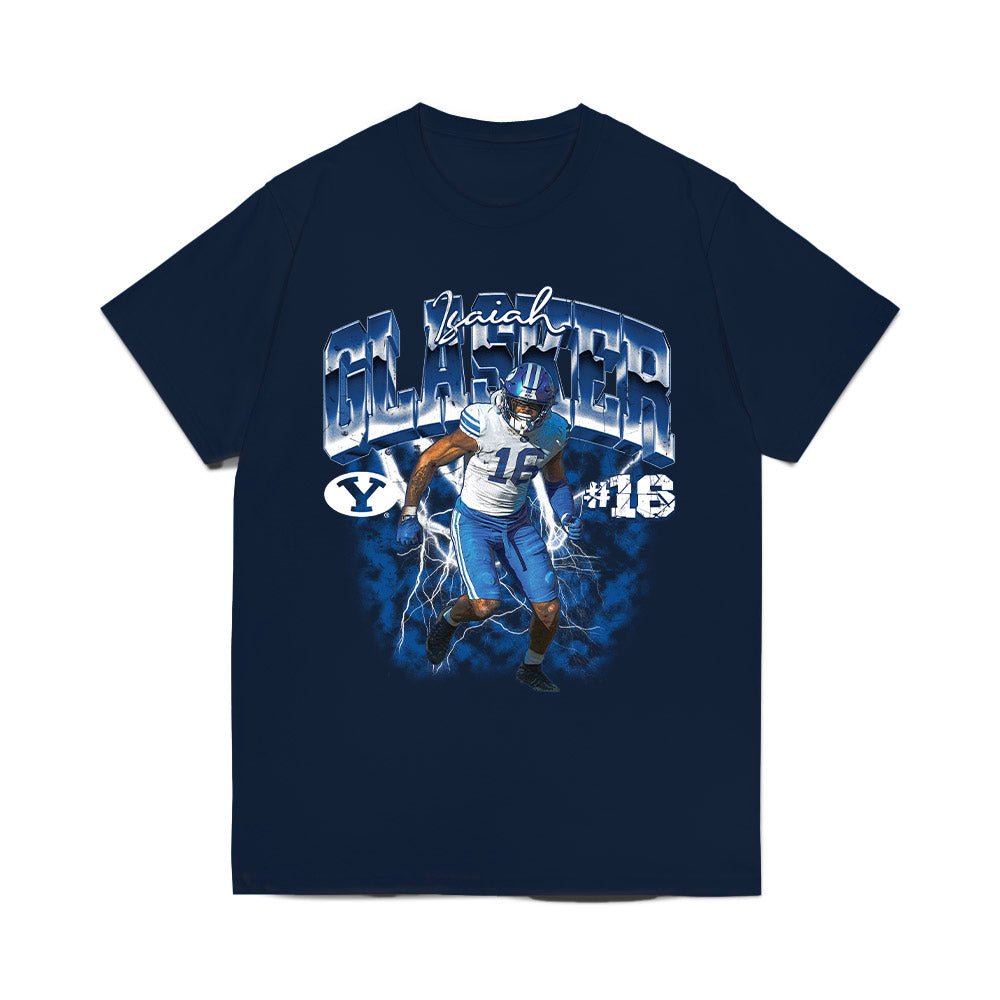 BYU - NCAA Football : Isaiah Glasker - Collage Comfort Colors T-Shirt-0