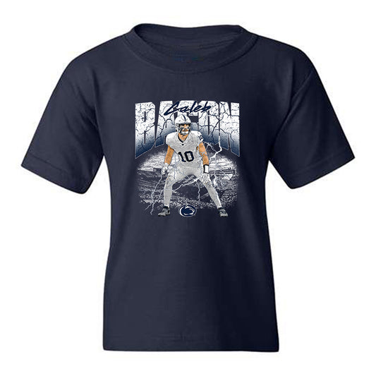 Penn State - NCAA Football : Caleb Bacon - Collage Youth T-Shirt-0
