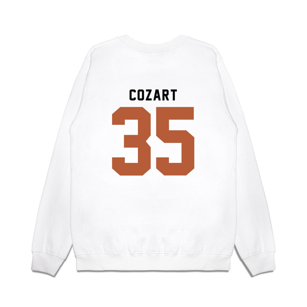 Texas - NCAA Baseball : Sam Cozart - OmaHorns Fashion Shersey Premium Crewneck Sweatshirt-1