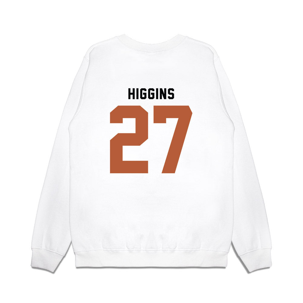 Texas - NCAA Baseball : Cal Higgins - OmaHorns Fashion Shersey Premium Crewneck Sweatshirt-1