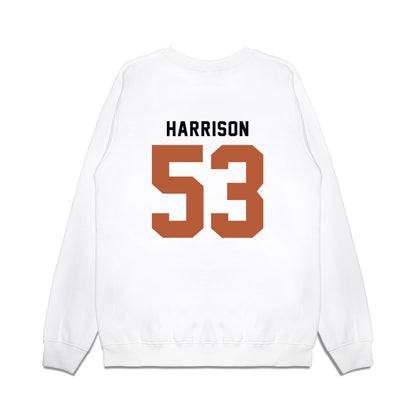 Texas - NCAA Baseball : Luke Harrison - OmaHorns Fashion Shersey Premium Crewneck Sweatshirt-1