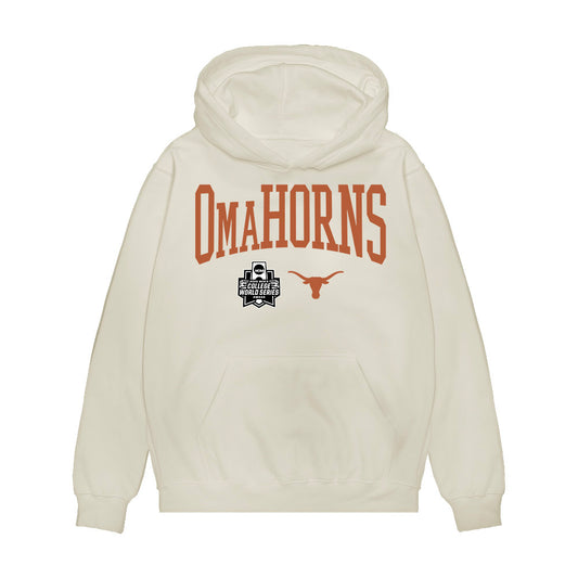 Texas - NCAA Baseball : Bryce Krenek - OmaHorns Fashion Shersey Premium Hooded Sweatshirt-0