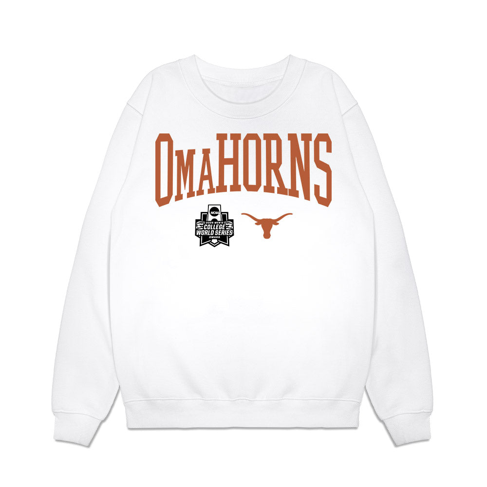 Texas - NCAA Baseball : Sam Cozart - OmaHorns Fashion Shersey Premium Crewneck Sweatshirt-0