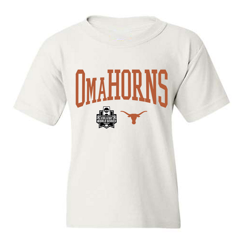 Texas - NCAA Baseball : Donovan Jordan - OmaHorns Fashion Shersey Youth T-Shirt-0