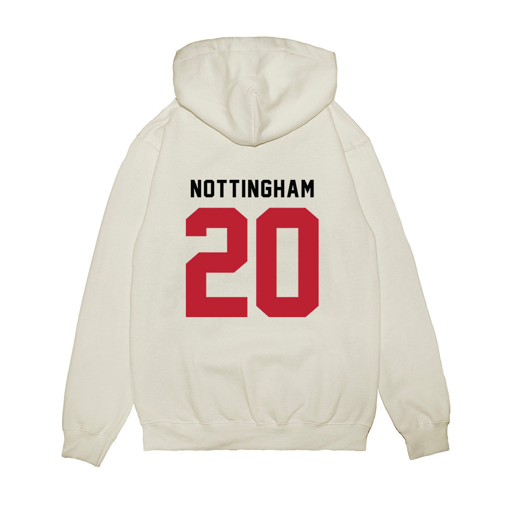 Georgia - NCAA Baseball : Joe Nottingham - OmaDawgs Premium Hooded Sweatshirt-1
