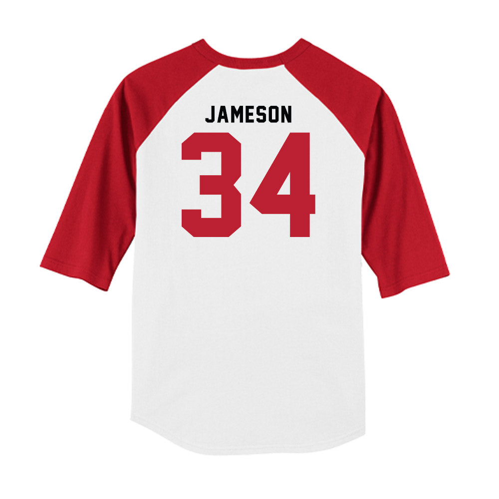 Georgia - NCAA Baseball : Caleb Jameson - OmaDawgs Raglan Shirt-1