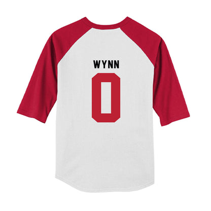 Georgia - NCAA Baseball : Ryan Wynn - OmaDawgs Youth Raglan T-Shirt-1