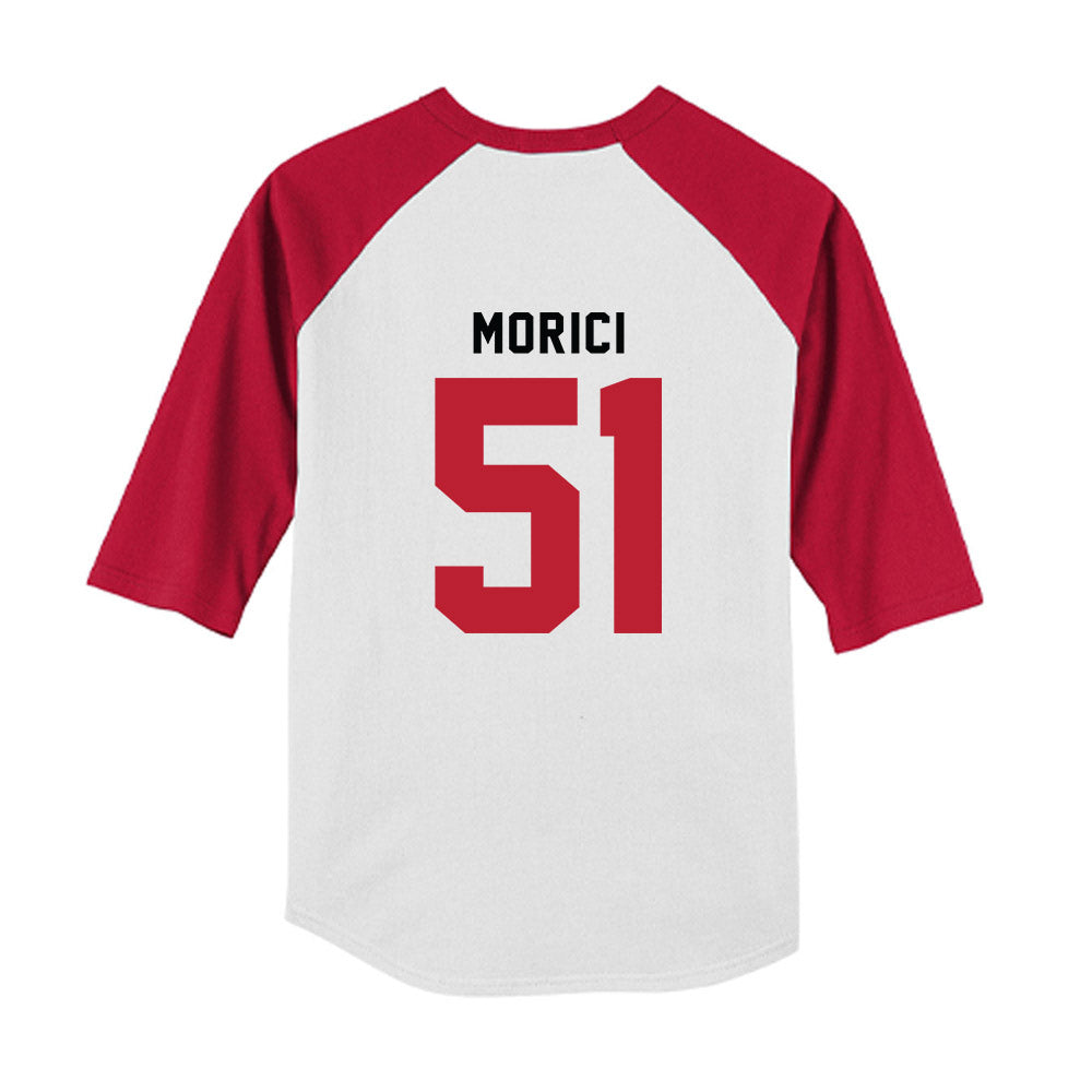 Georgia - NCAA Baseball : Lucas Morici - OmaDawgs Youth Raglan T-Shirt-1