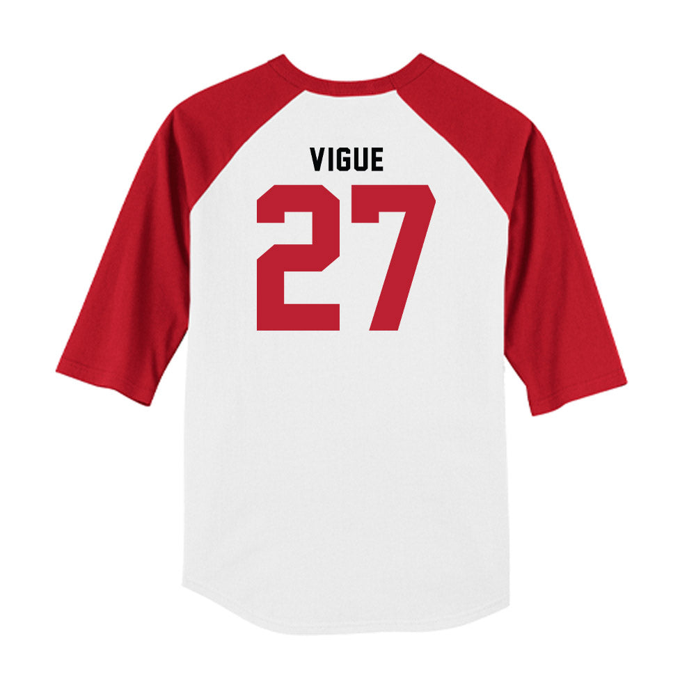 Georgia - NCAA Baseball : Dylan Vigue - OmaDawgs Raglan Shirt-1