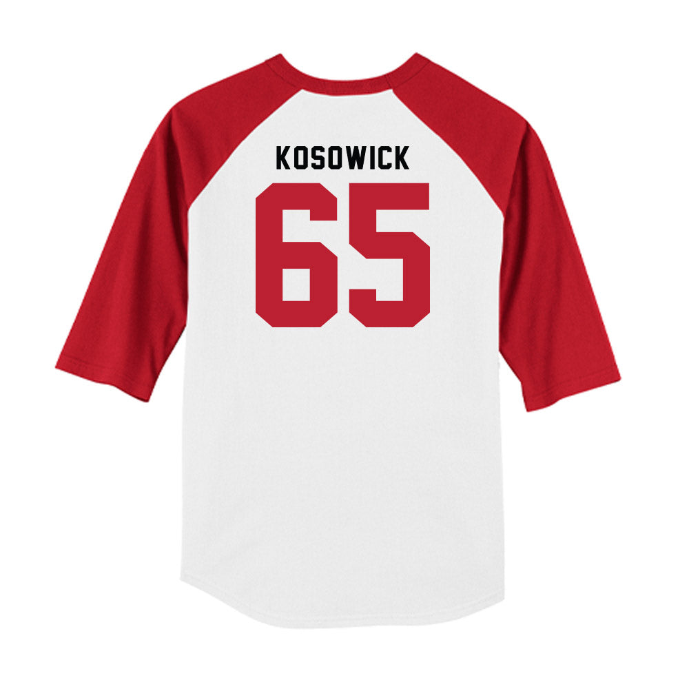 Georgia - NCAA Baseball : Mason Kosowick - OmaDawgs Raglan Shirt-1