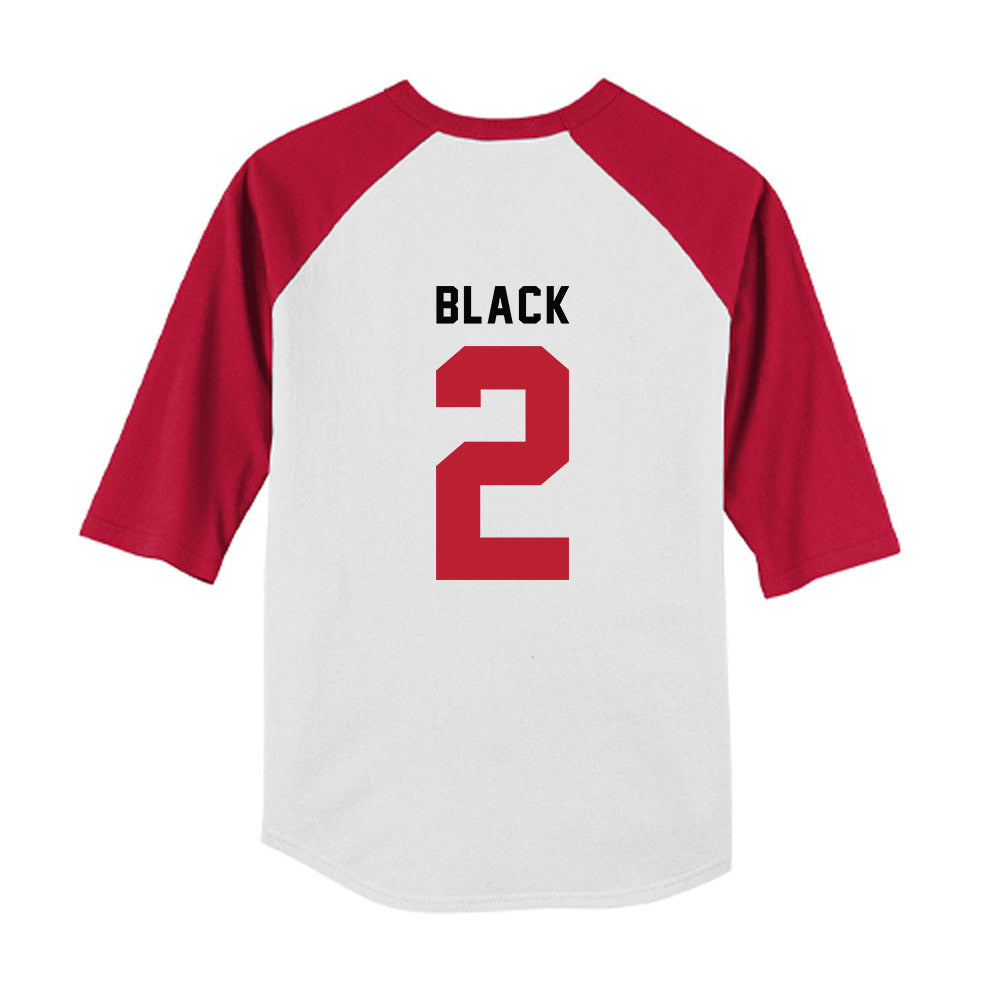 Georgia - NCAA Baseball : Ryan Black - OmaDawgs Youth Raglan T-Shirt-1